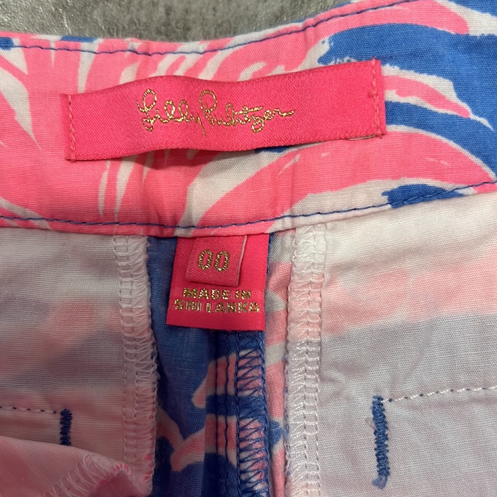 Lily Pulitzer Shorts - Pink Blue Pineapple - Picture 3 of 5